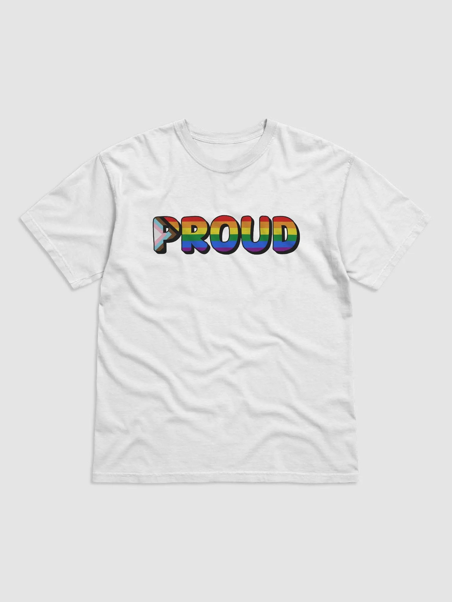 The 'PROUD LGBTQ+' T-Shirt - White product image (1)
