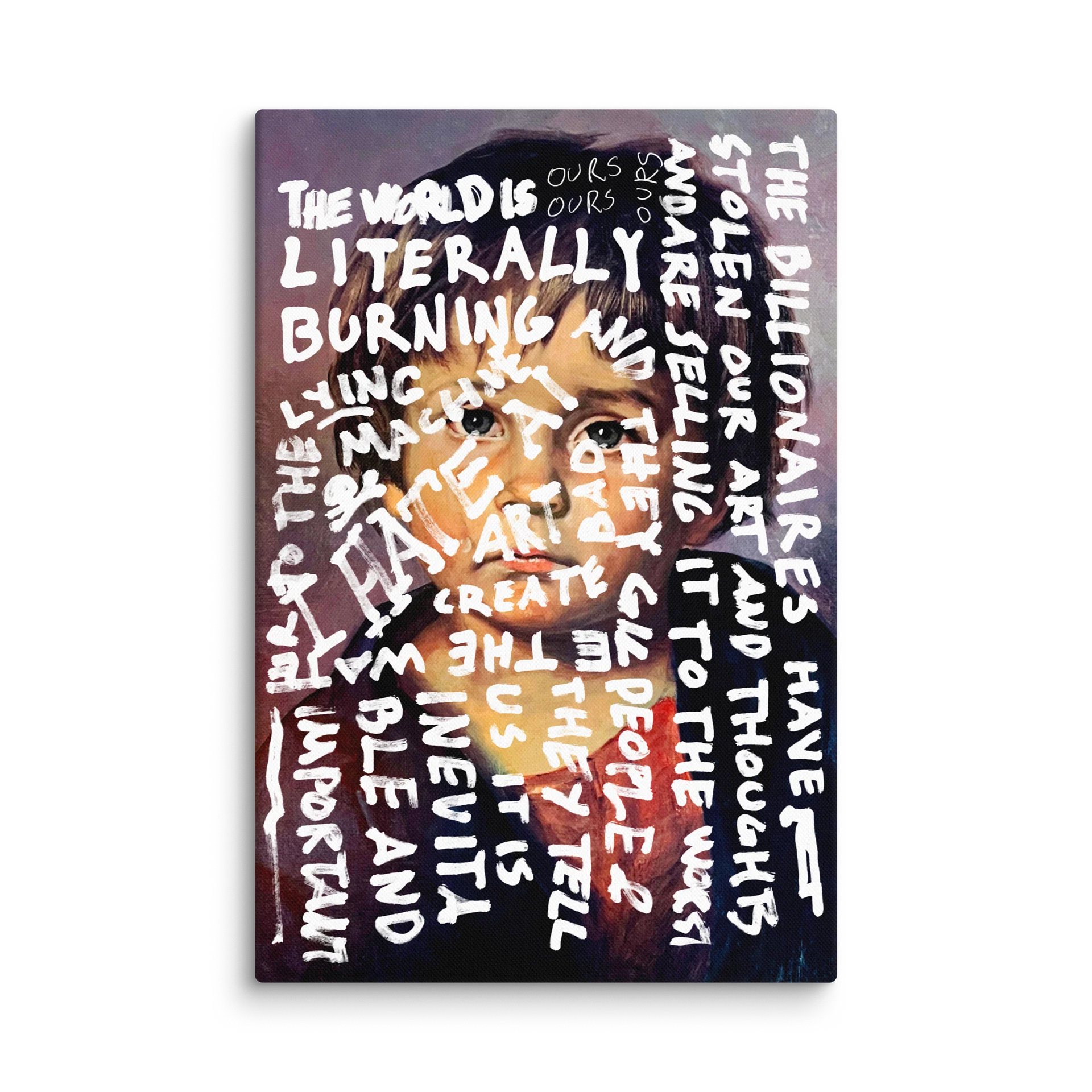 Spiral Crybaby Pirate Print Canvas product image (1)