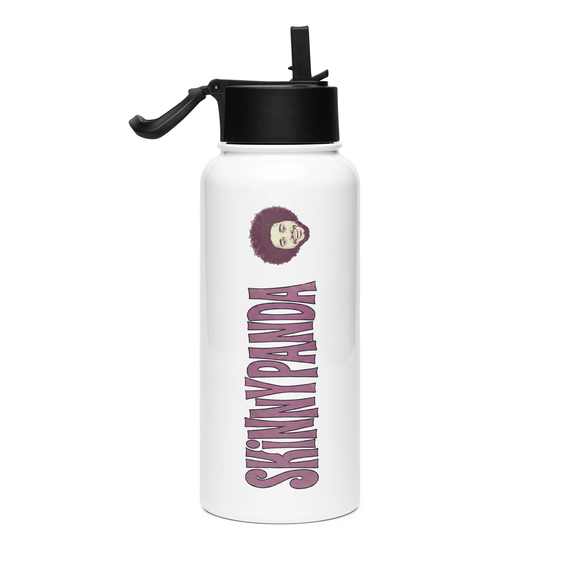 Stainless Steel Bottle with Straw product image (1)