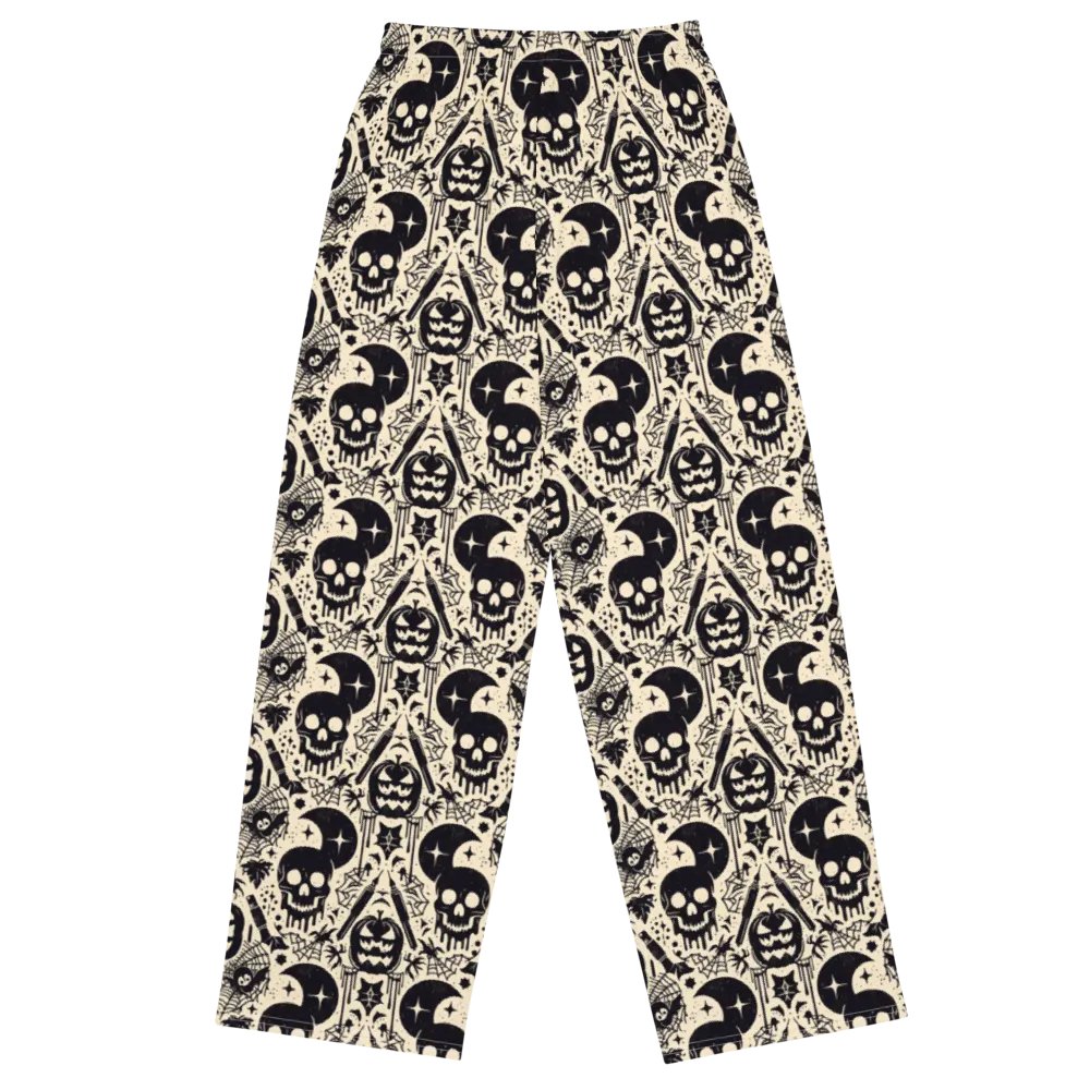 Moonlit Gothic All-Over Wide-Leg Pants product image (3)
