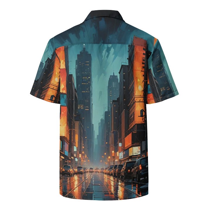 Abstract City 2 Hawaiian Shirt product image (2)