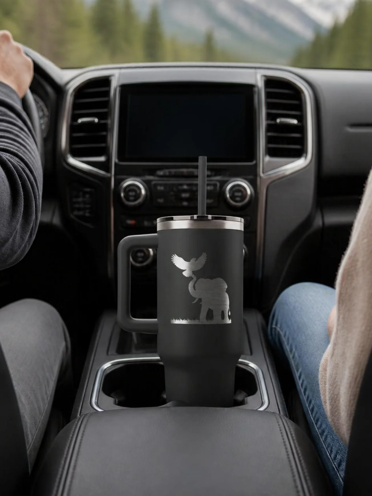 Insulated Travel Tumbler With Straw and Ergonomic Handle - Gift Fall Aesthetic product image (9)