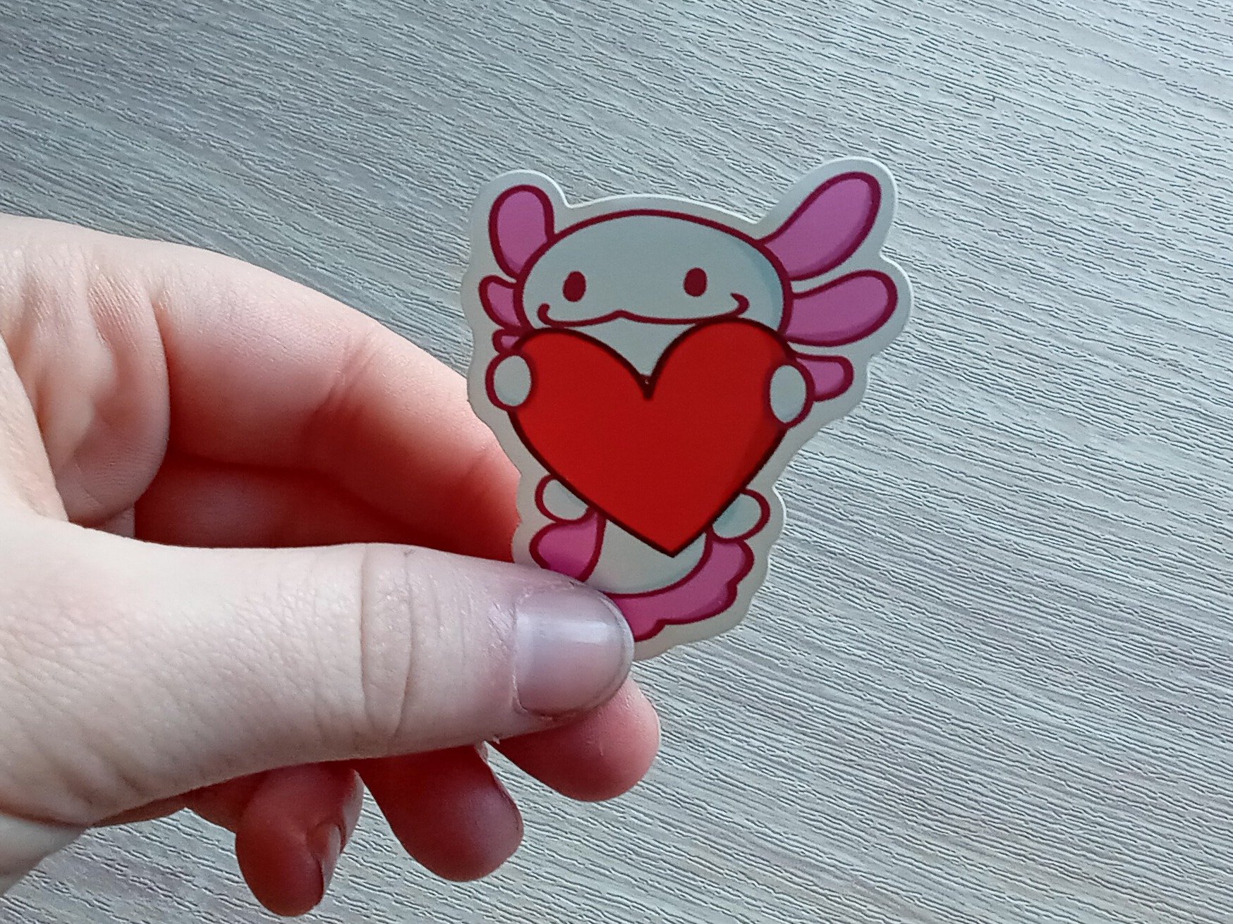 Axolotl Heart Sticker product image (3)