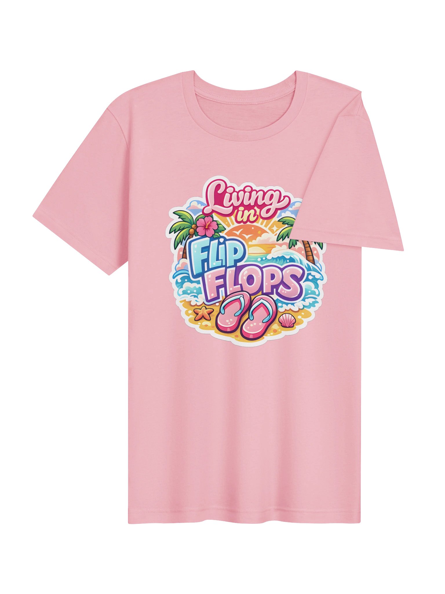 Living in Flip Flops Tropical T-Shirt product image (26)