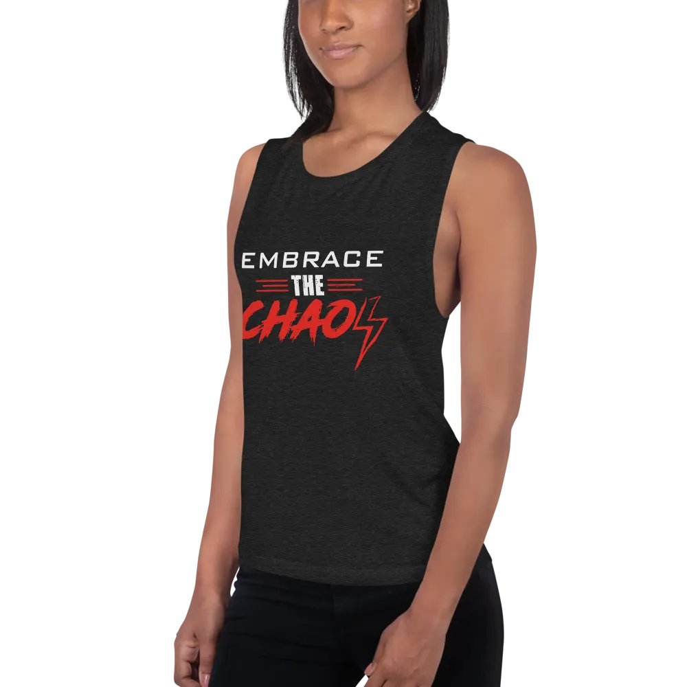 Women's Embrace the Chaos v2 Tank (Red/White) product image (2)