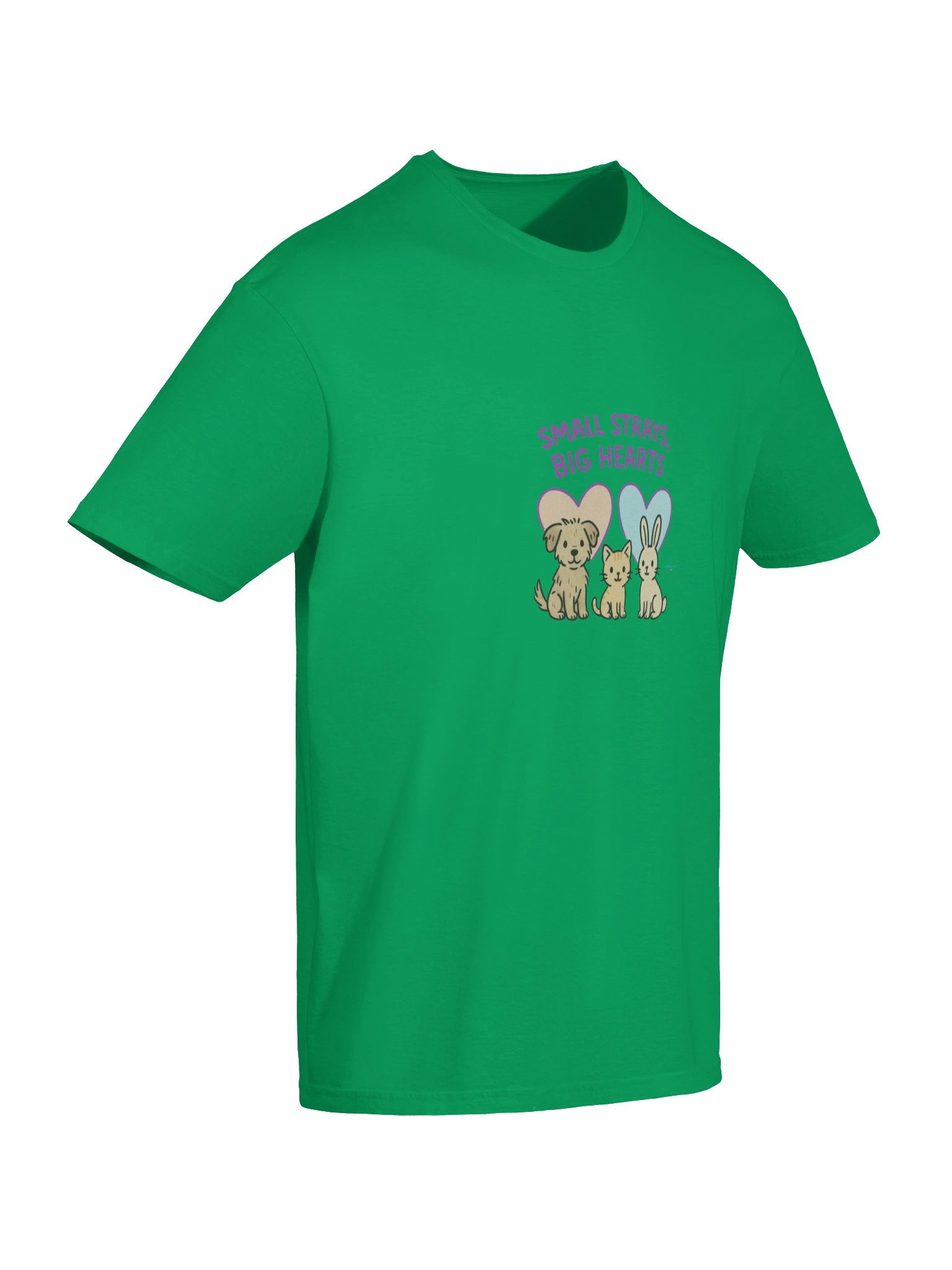 Small Strays, Big Hearts Cartoon T-Shirt product image (108)