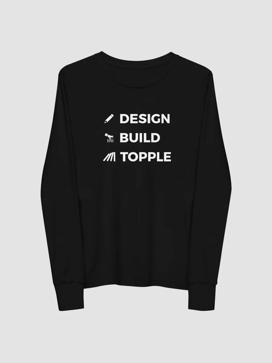 DESIGN BUILD TOPPLE Long Sleeve Tee (Youth) product image (1)