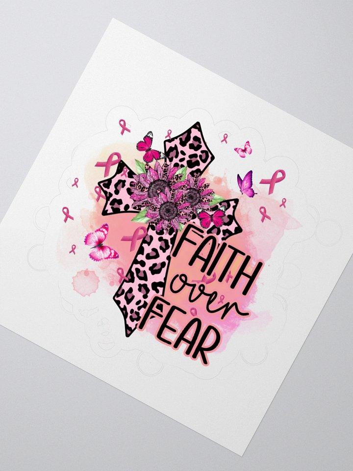 Leopard Faith Kiss Cut Stickers product image (4)