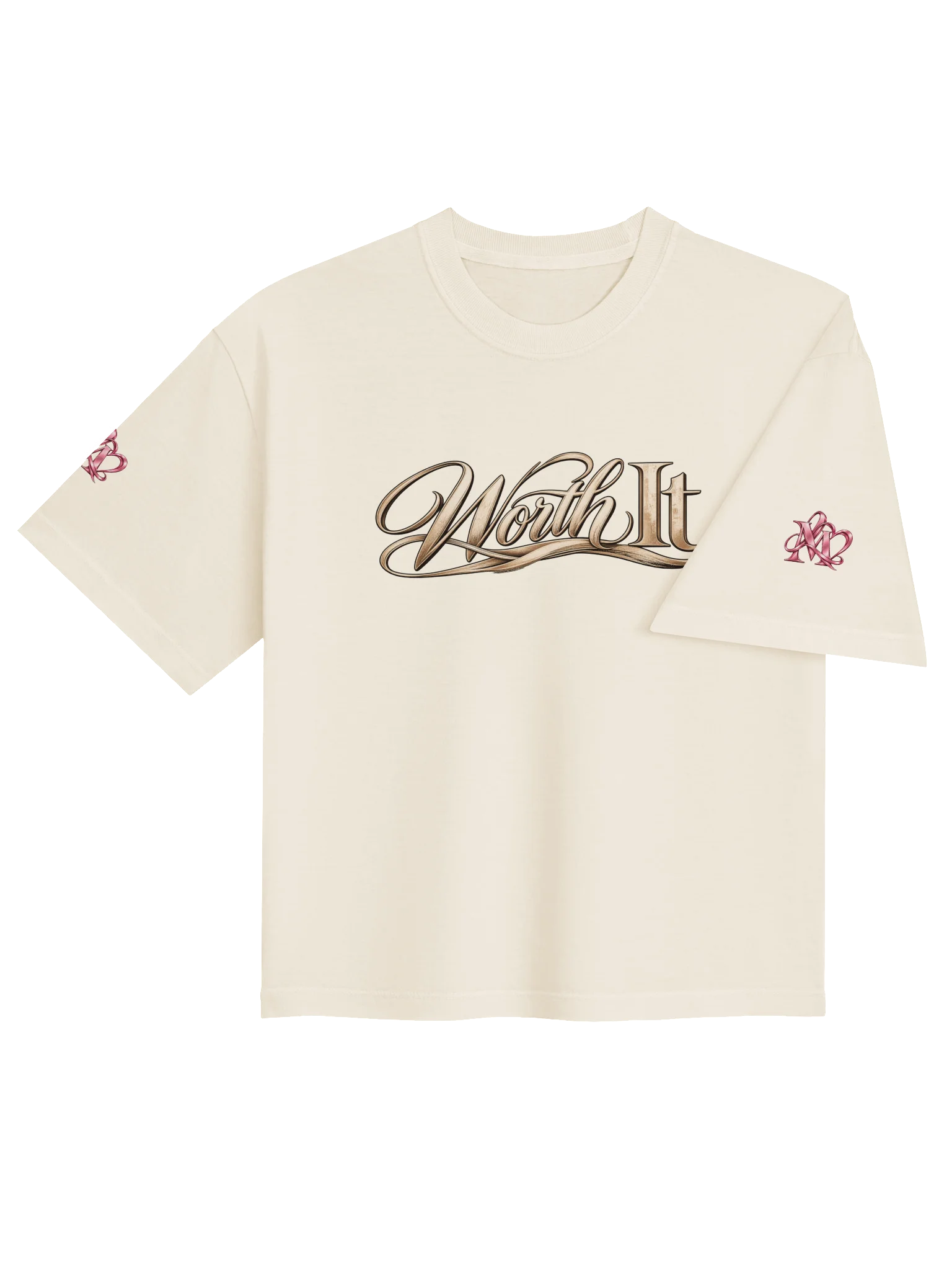 Worth It Gold Script Boxy Tee product image (8)