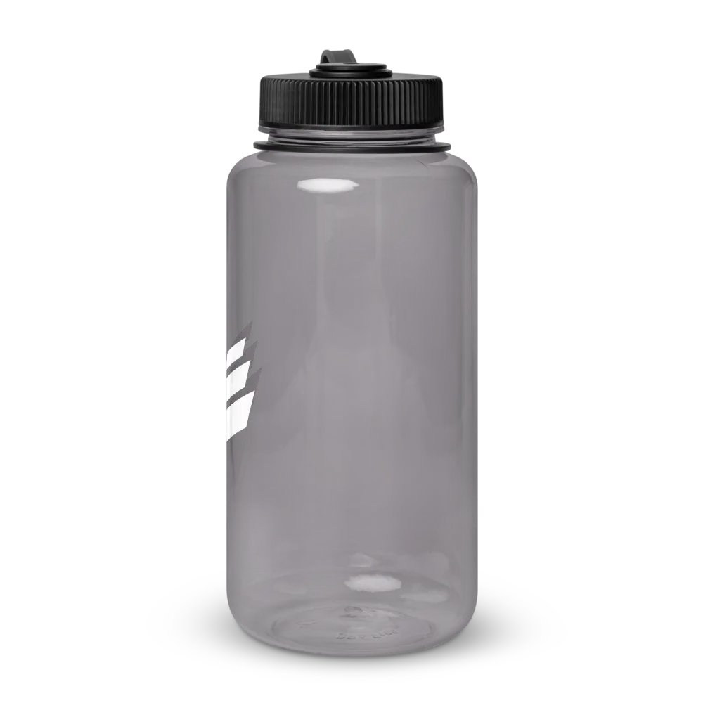 Wide Mouth Plastic Water Bottle - Charcoal product image (3)
