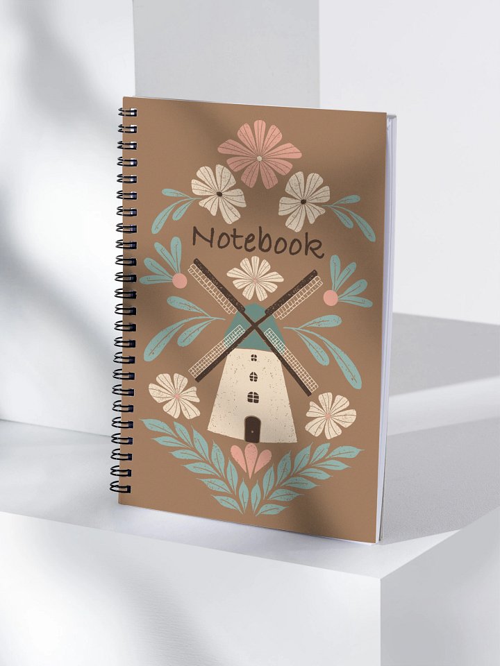 Windmill On The Hill Spiral Notebook product image (1)