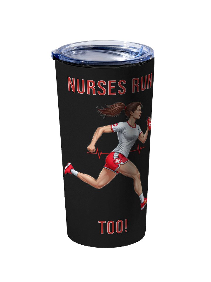 Nurse Athlete 20oz Tumbler | Ladies Running Edition (Black) product image (2)