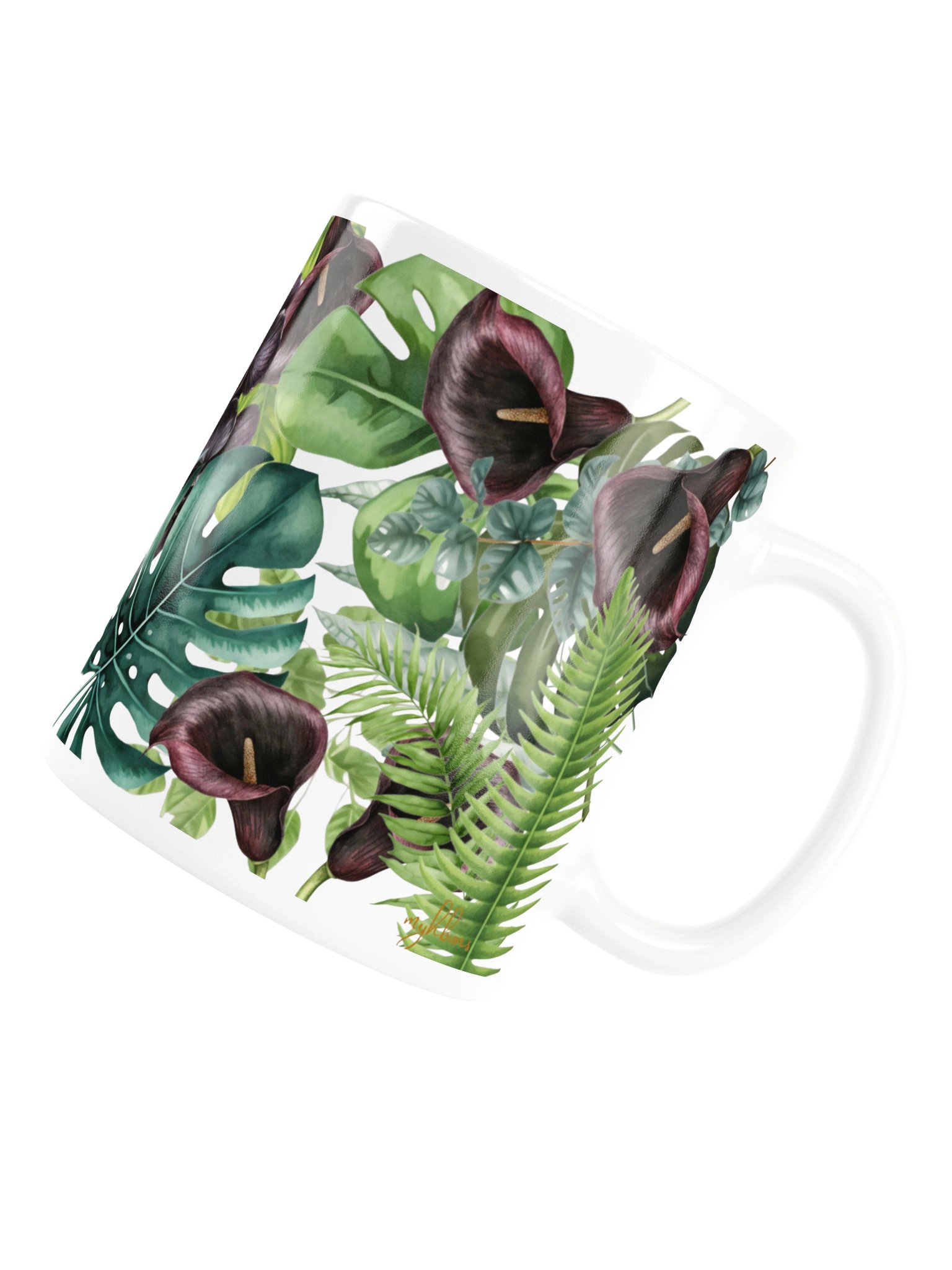 Midnight Forest Ceramic Mug | Enchanted Woodland Coffee Cup product image (18)