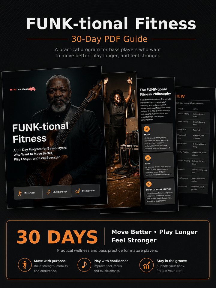 FUNK-tional Fitness: A Practical 30-Day Wellness and Bass Practice Program for Mature Bass Players product image (2)