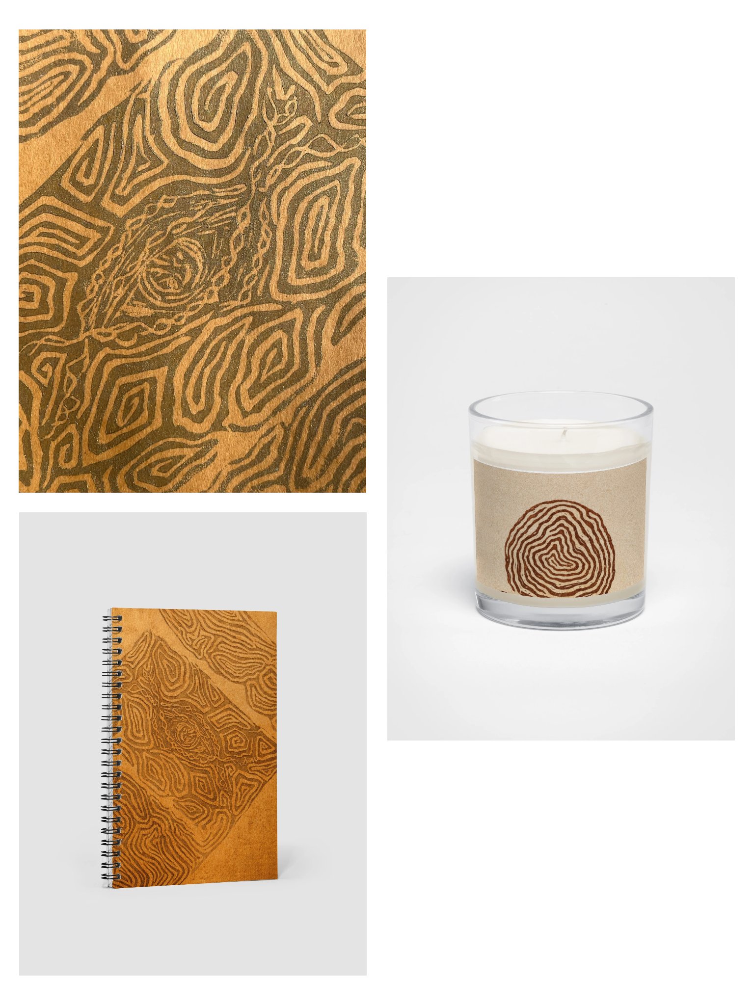 Ritual Journal & Candle Set for Clarity and Inner Vision product image (1)