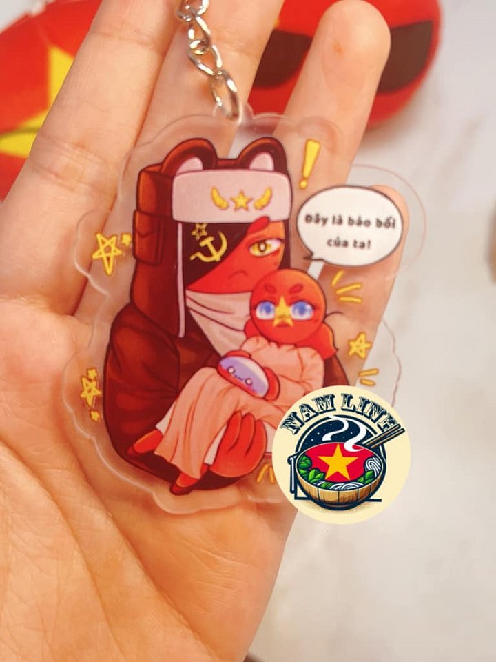 Countryhumans Ussr x Vietnam ( keychain 6 cm ) product image (1)