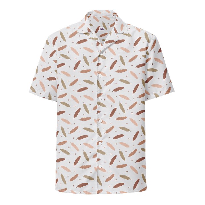 Mocha Mousse Feathers Hawaiian Shirt product image (1)
