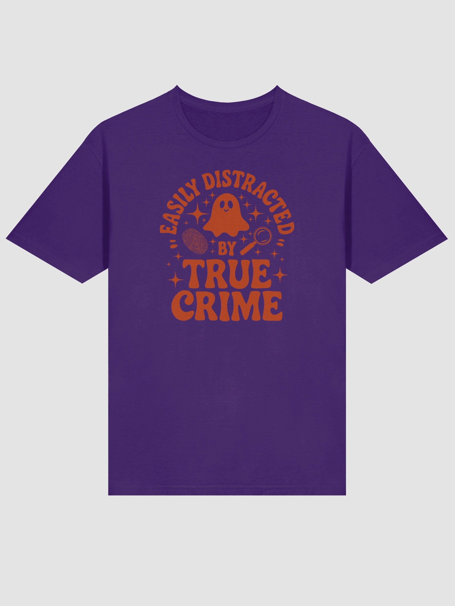 Easily Distracted by True Crime Halloween Spooky Ghost T-Shirt product image (75)