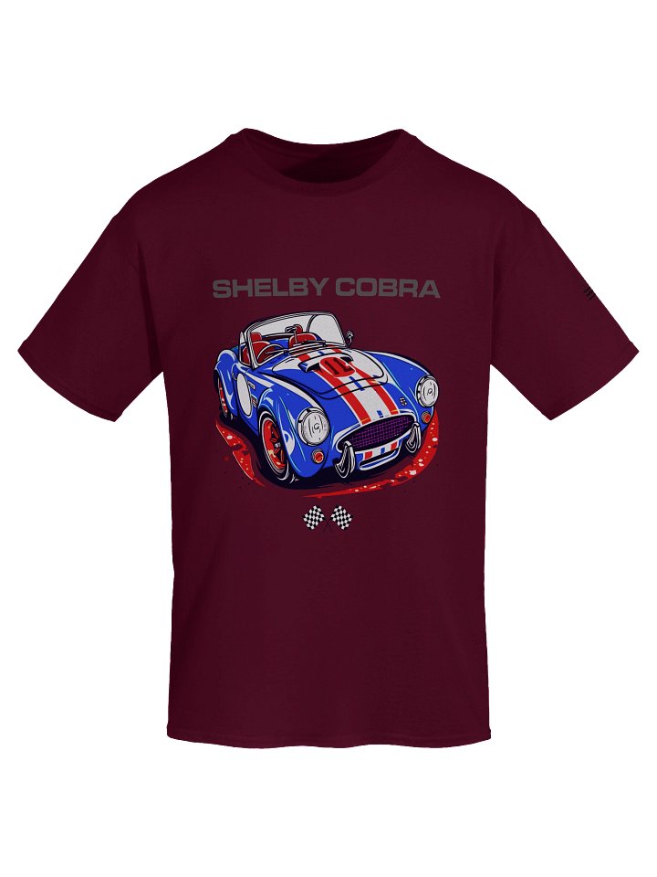 Retro Shelby Cobra Racer Illustrated Heavyweight Gildan T Shirt product image (1)