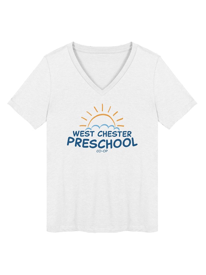 Women's Relaxed White V-Neck Tee product image (2)