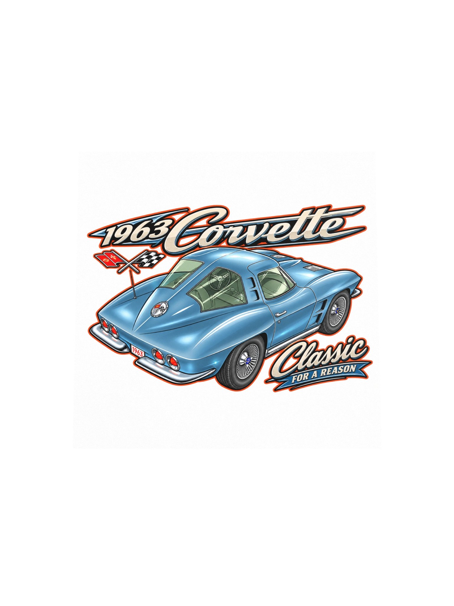 1963 Corvette – Classic in Blue Poster product image (12)