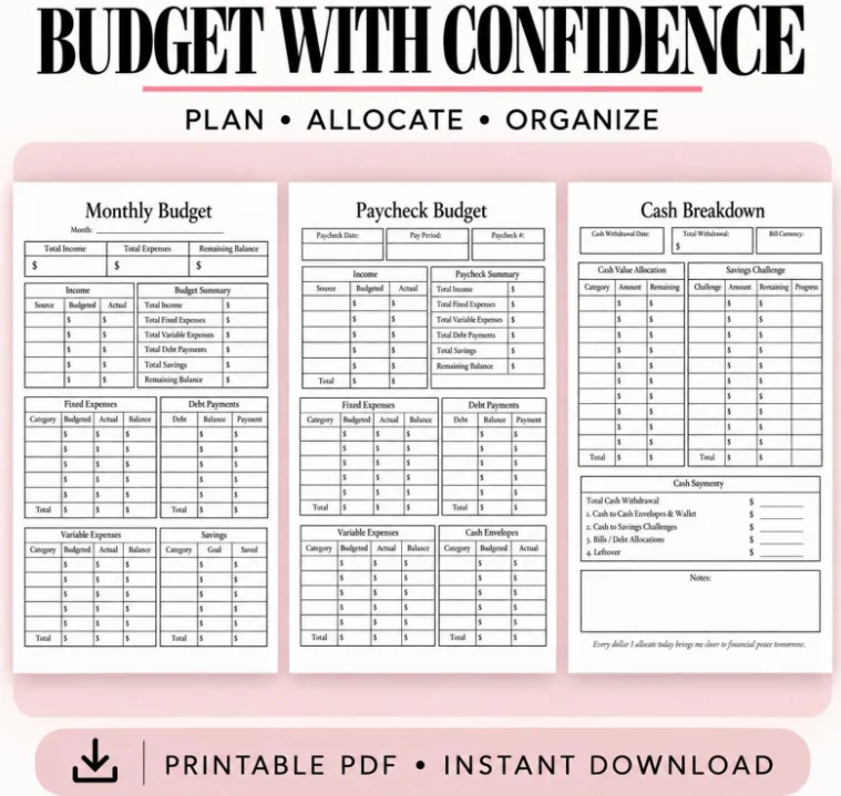 Budget Planner Inserts product image (1)