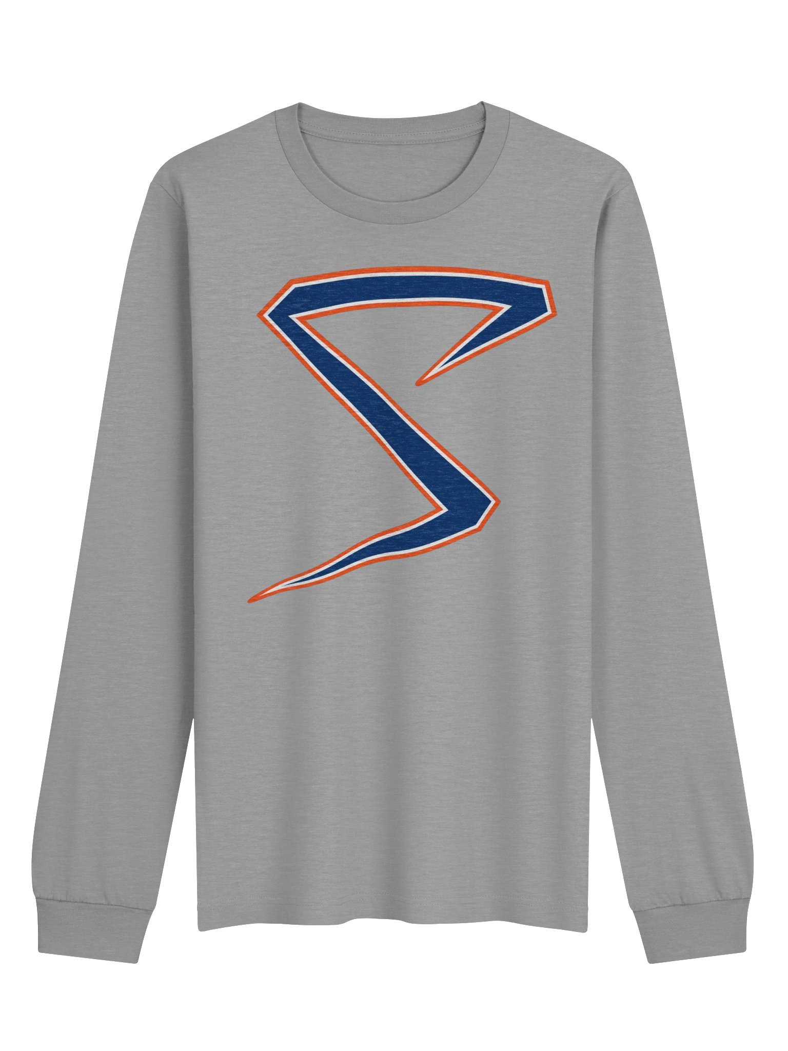 Midwest Sluggers S-Logo-Navy Unisex Long Sleeve Tee product image (1)