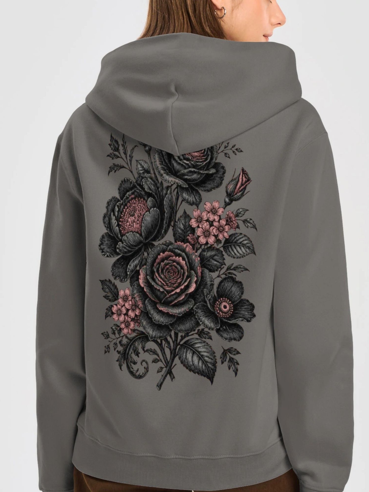 Midnight Rose Floral Hoodie product image (1)