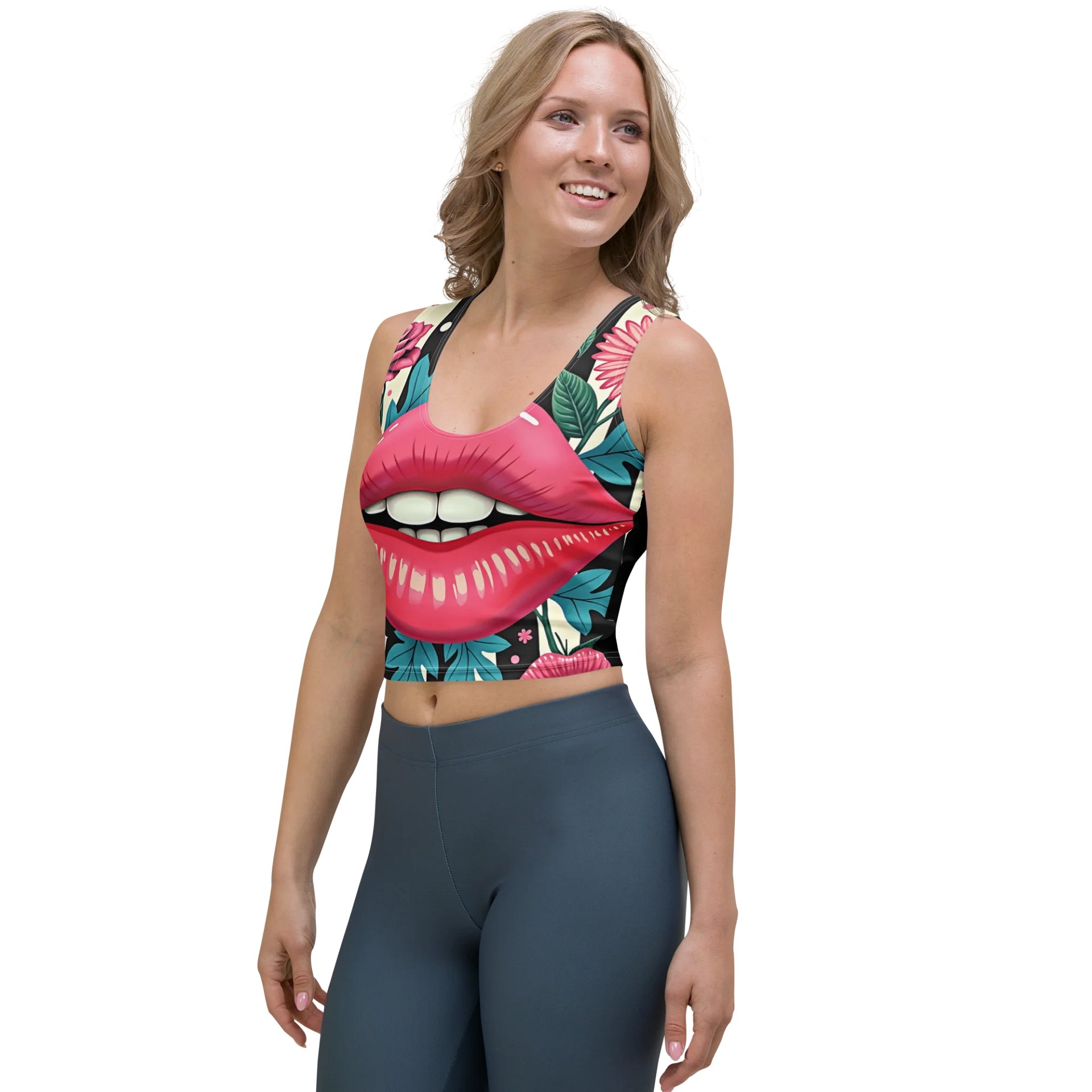 Surreal Kiss Crop Top product image (3)