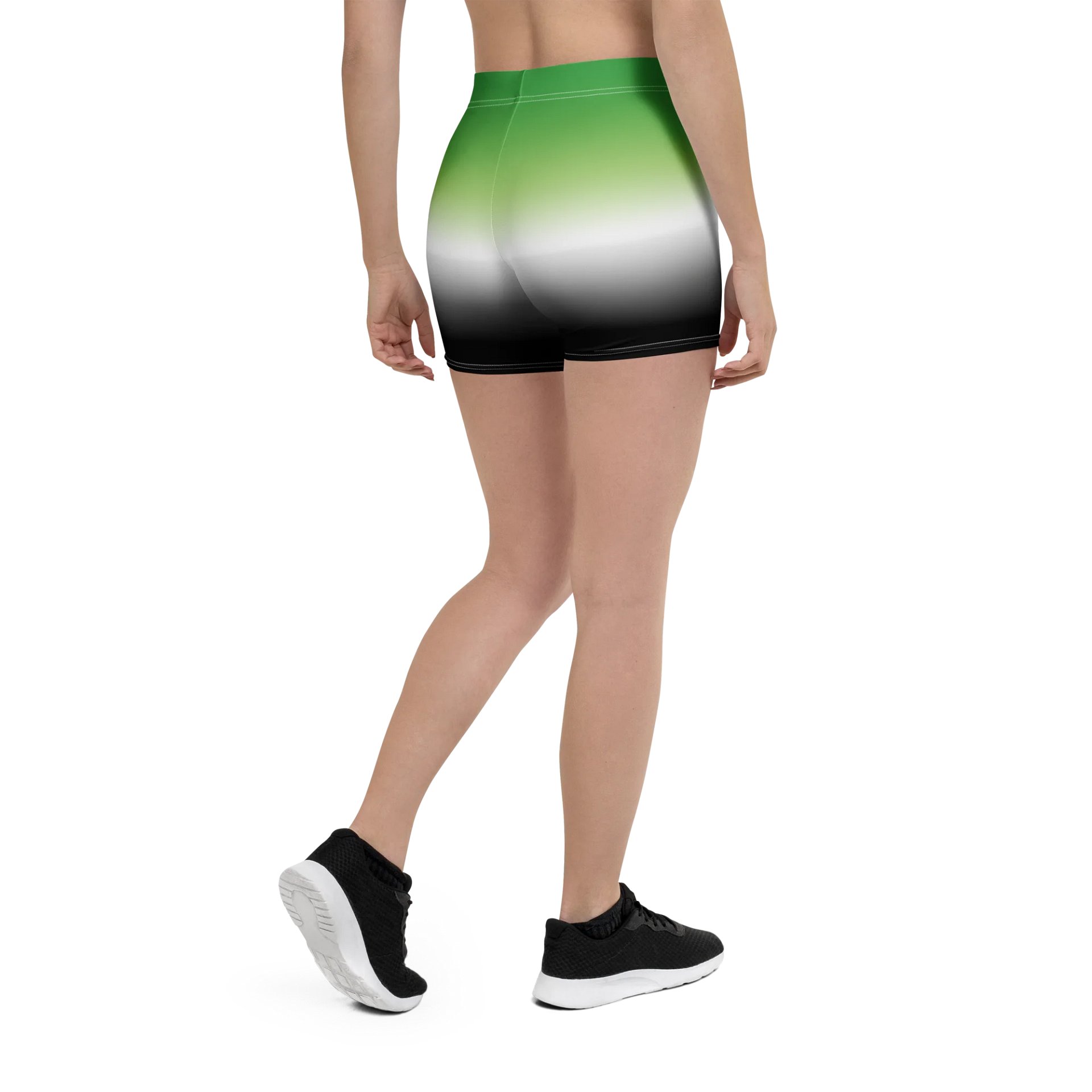 Aromantic Pride Gradient Bike Shorts product image (2)