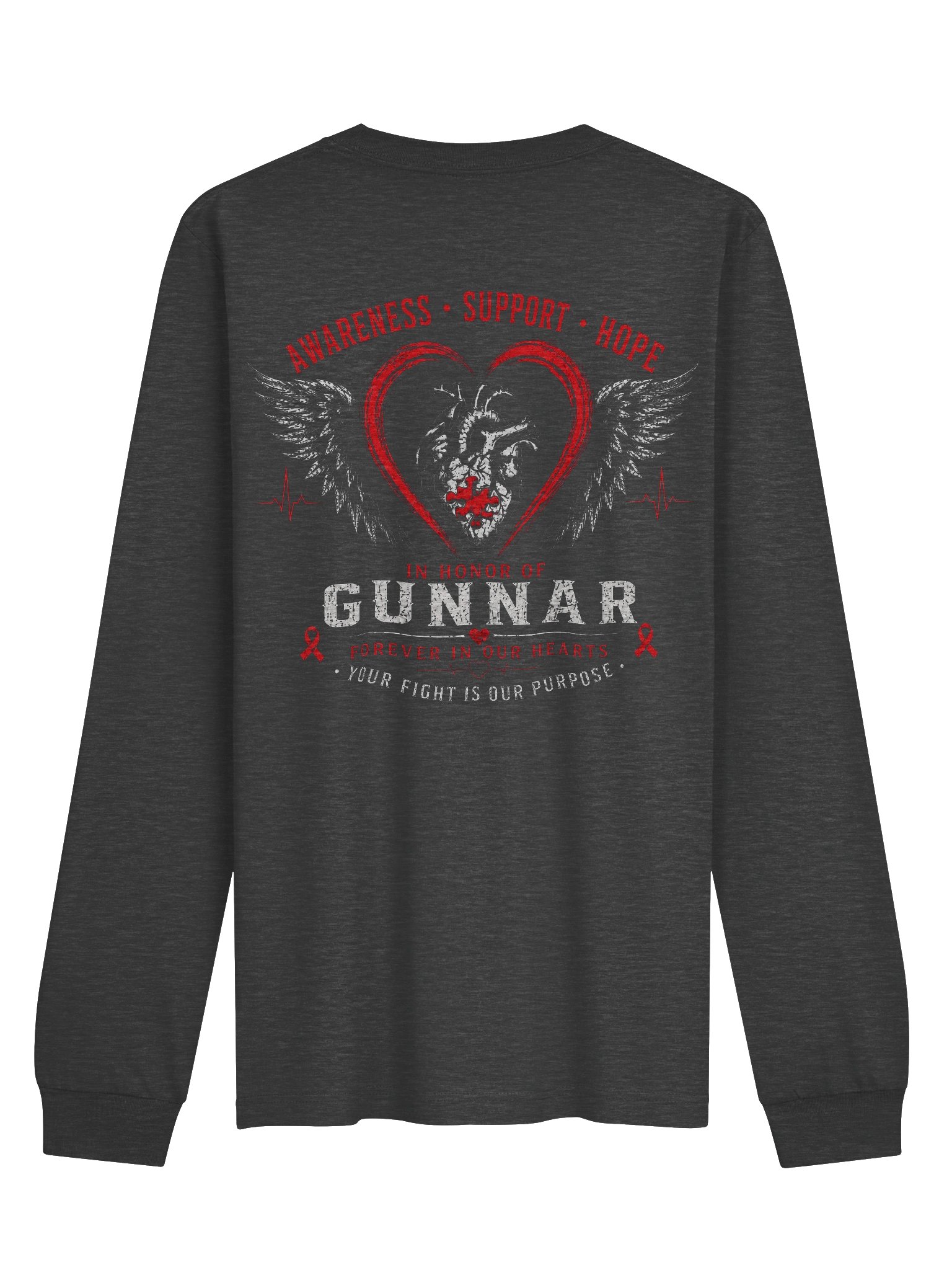 Gunnar's Memorial CHD Ladies Long Sleeve Shirt product image (2)