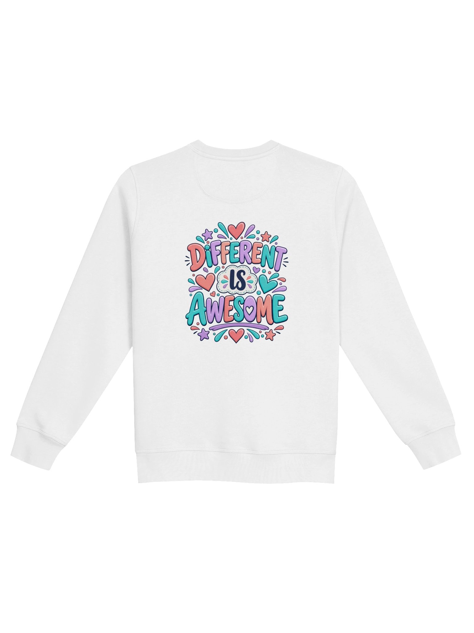 Stanley/Stella Unisex Organic Inspirational Sweatshirt - Different is Awesome. product image (4)