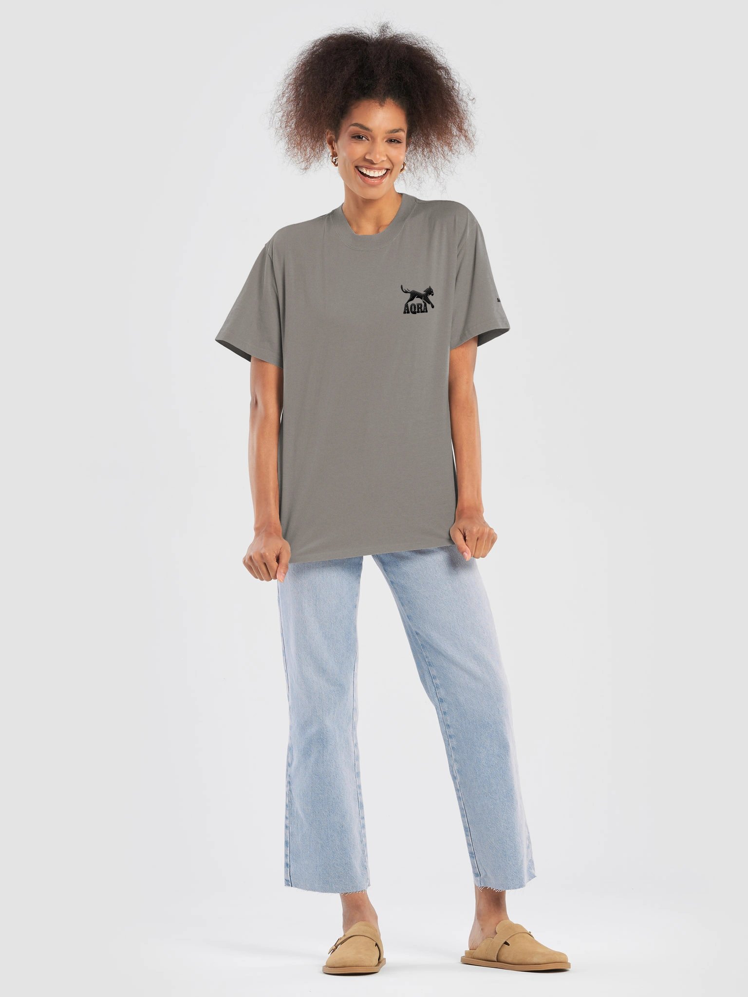 AQRA Signature Chest Logo Oversized T-Shirt product image (2)