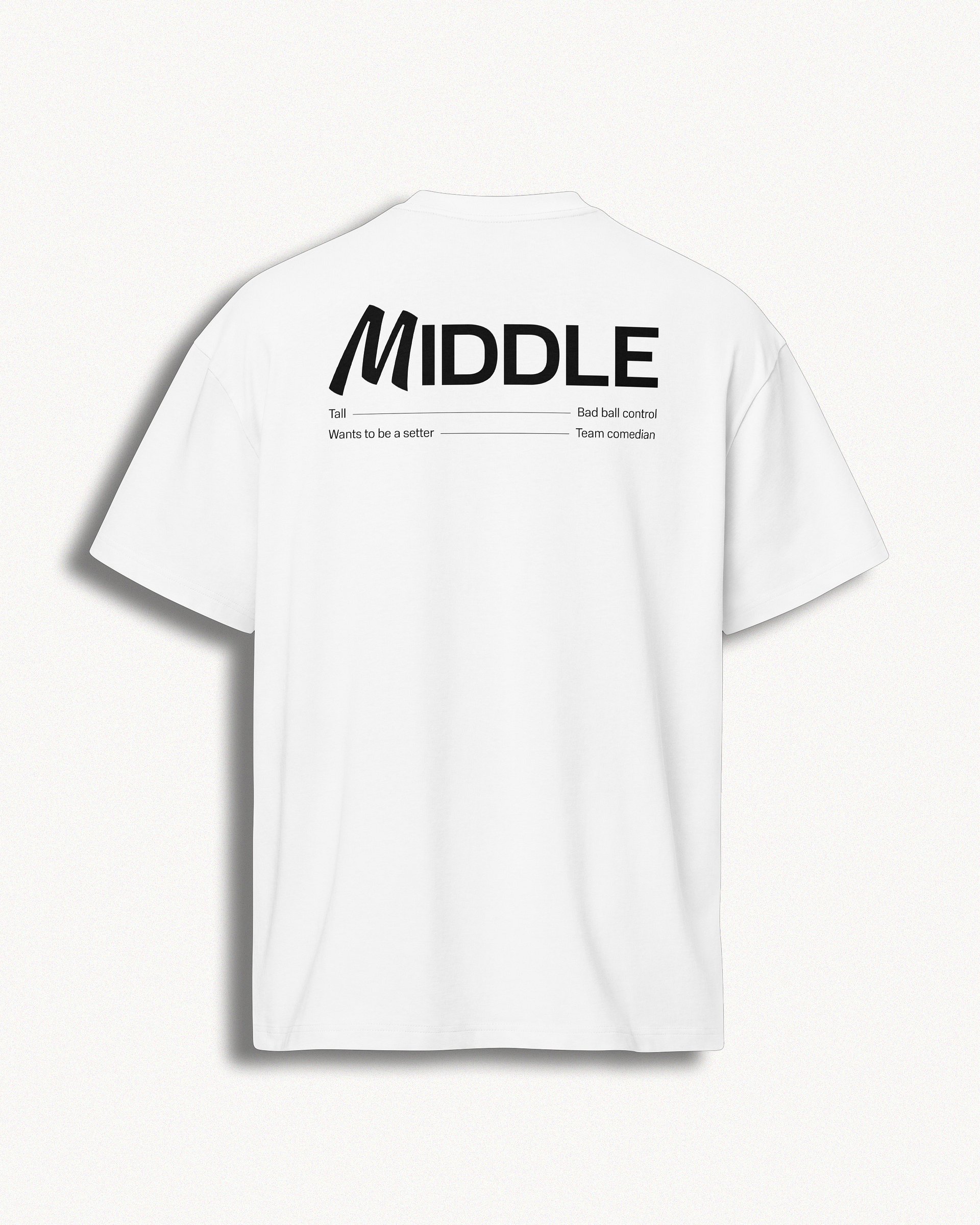 Middle Oversize Tee — White product image (2)