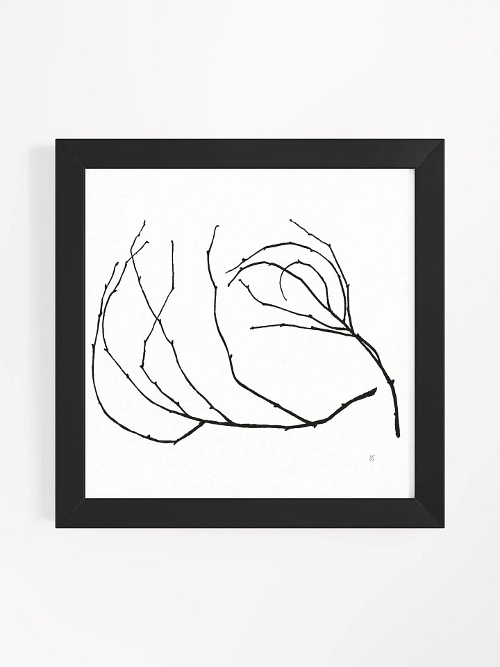 Ethereal Network Framed Art Poster - Stylized Branch product image (1)