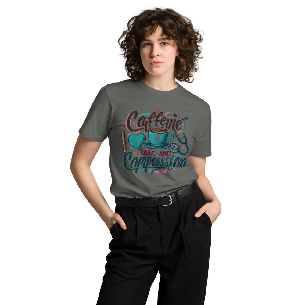 Caffeine, care, and compassion t-shirt product image (9)