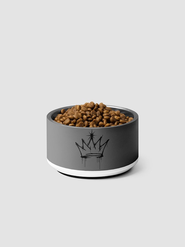 ONE KING Urban Crown Pet Bowl Gray product image (2)