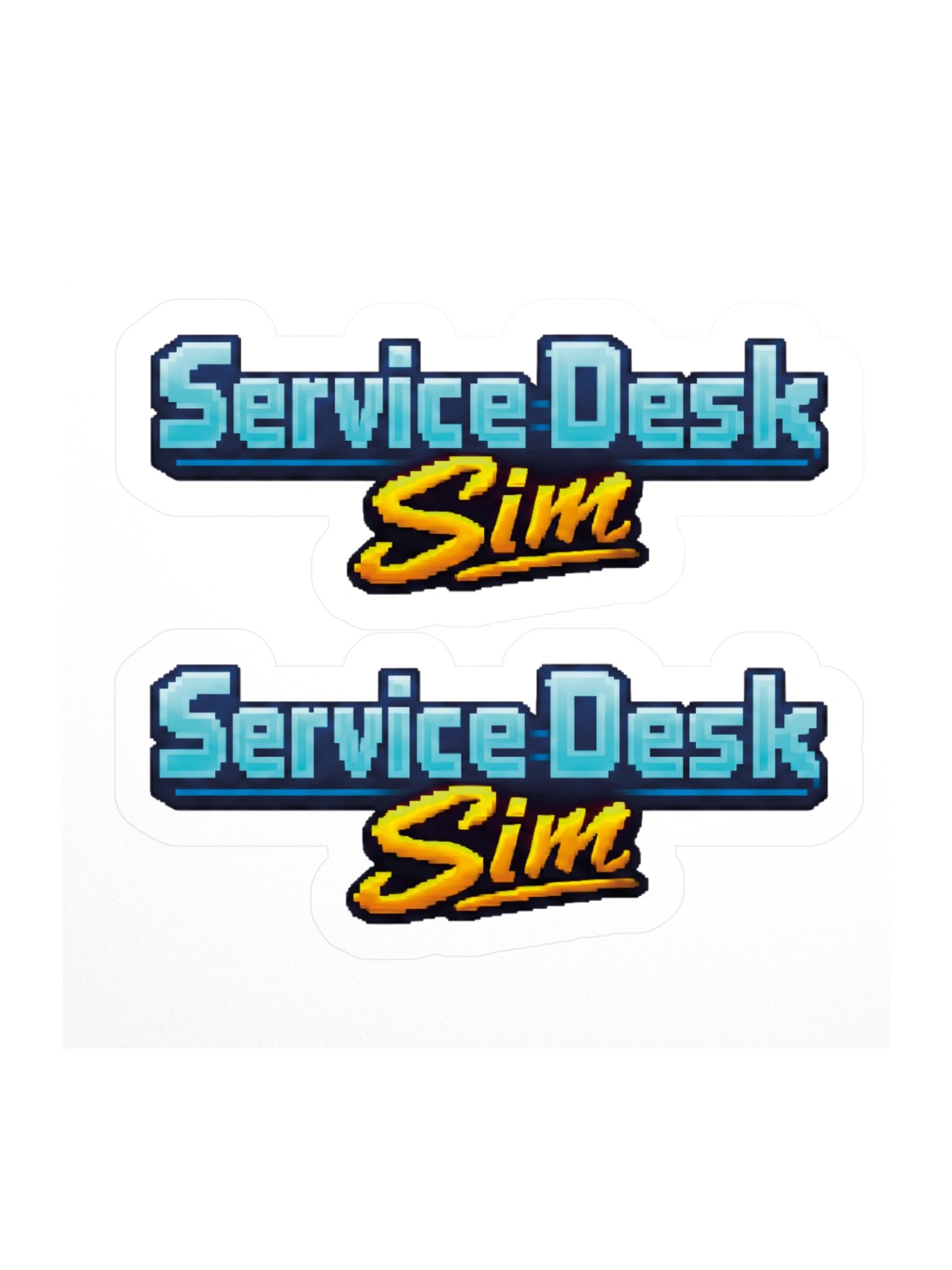 Service Desk Sim Logo Sticker product image (1)