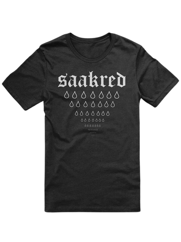 Saakred Tears Tee (black) soft-cotton product image (1)