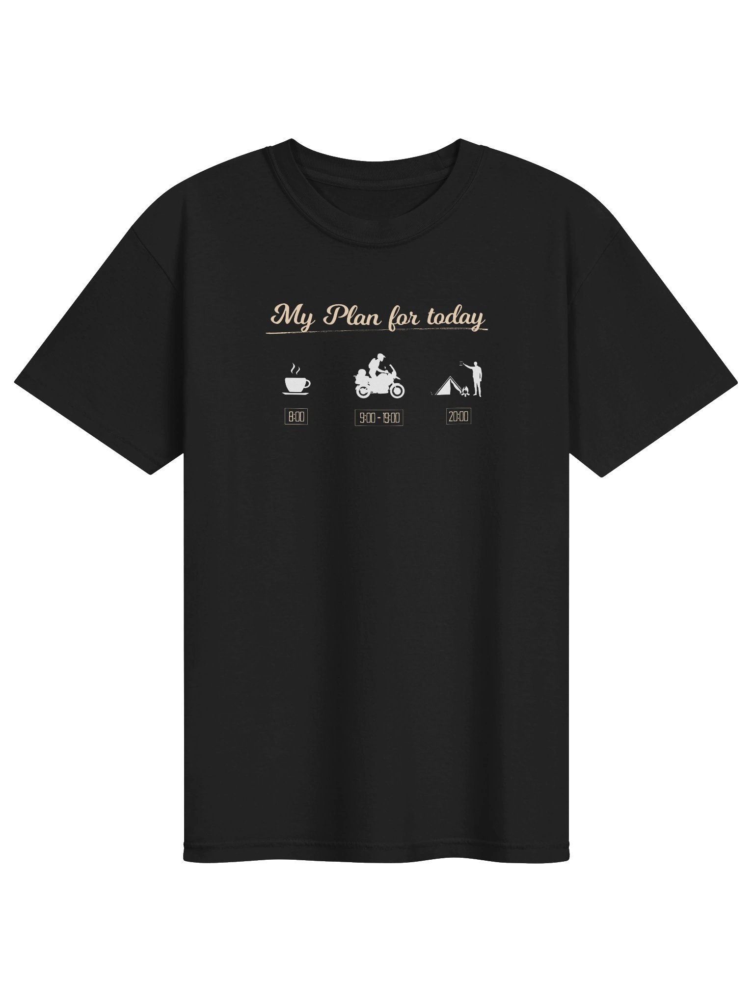 My Plan for today | Adventure Motorcycle T-Shirt product image (2)