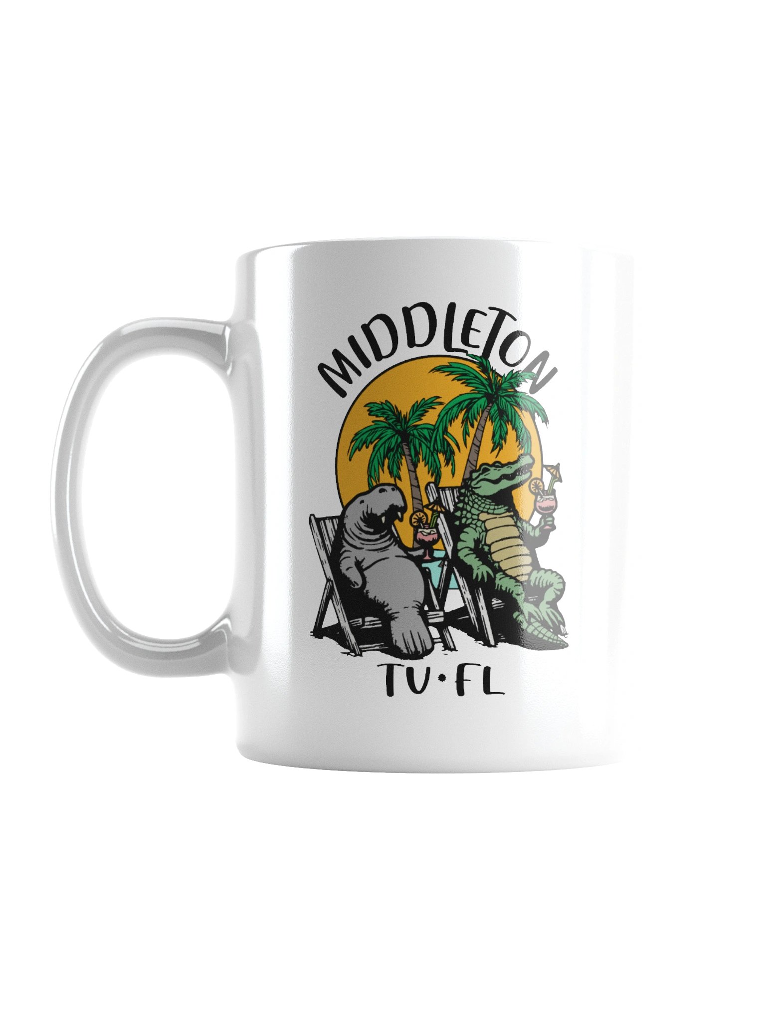 Middleton TV Florida USA Fun Manatee Alligator Design Coffee Mug product image (1)