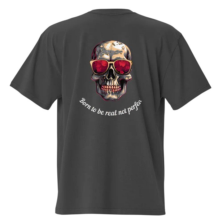 Reflective Skull Oversized Tee product image (1)