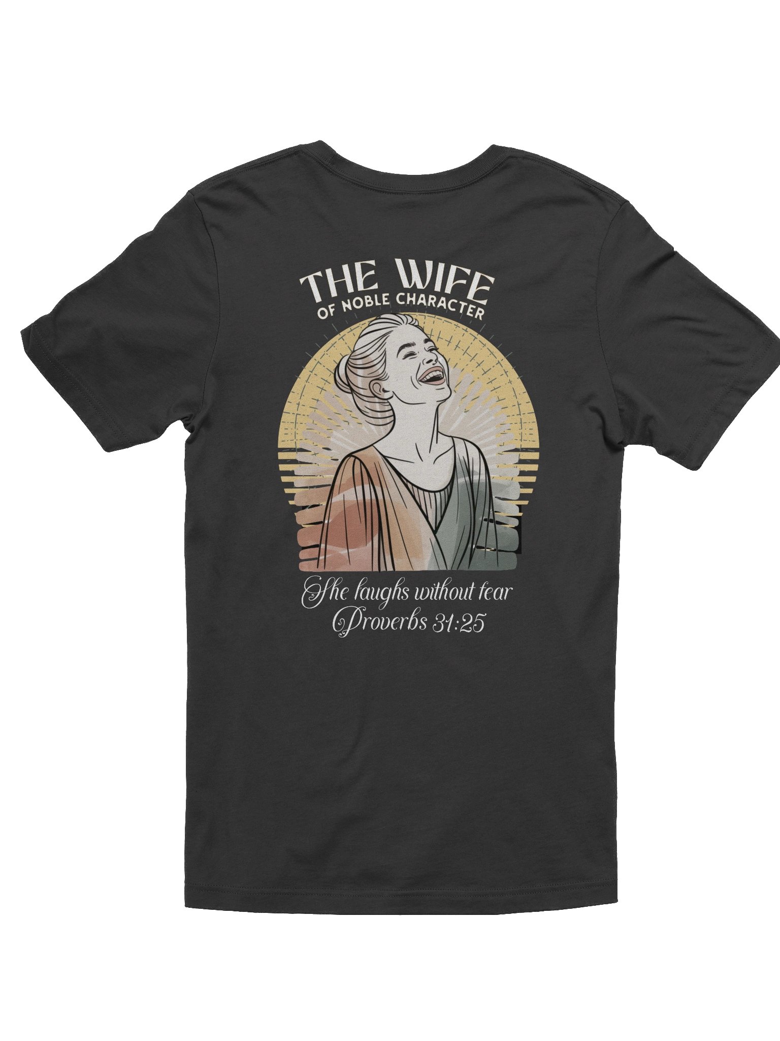 Proverbs 31:25 Women’s Tee "She Laughs Without Fear" product image (5)