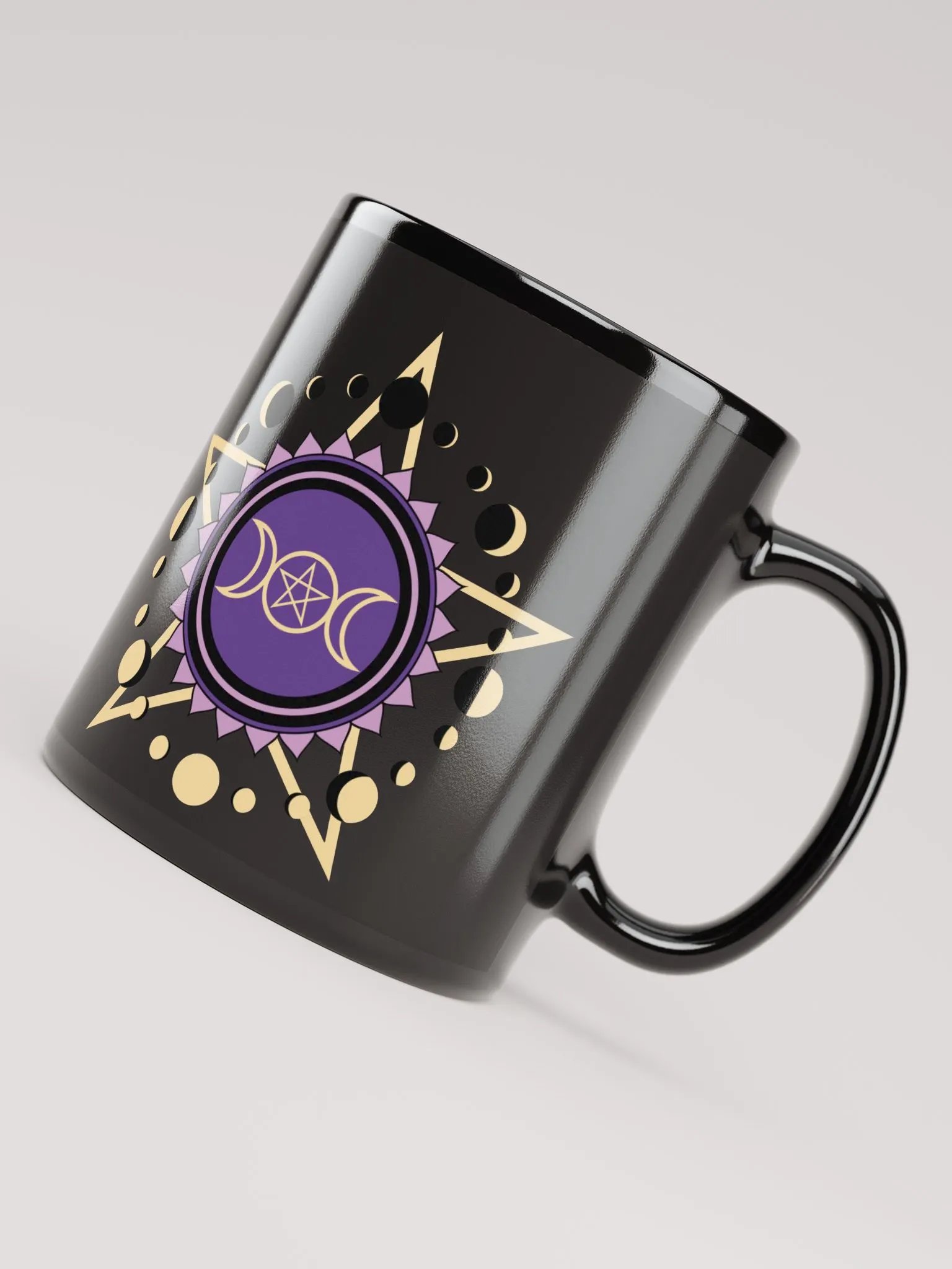 Moon Phase Mandala Mug - Black product image (8)