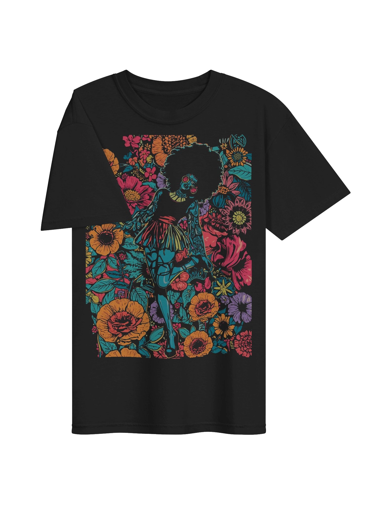 Afro Bloom Pop-Art Heavyweight Tee product image (6)