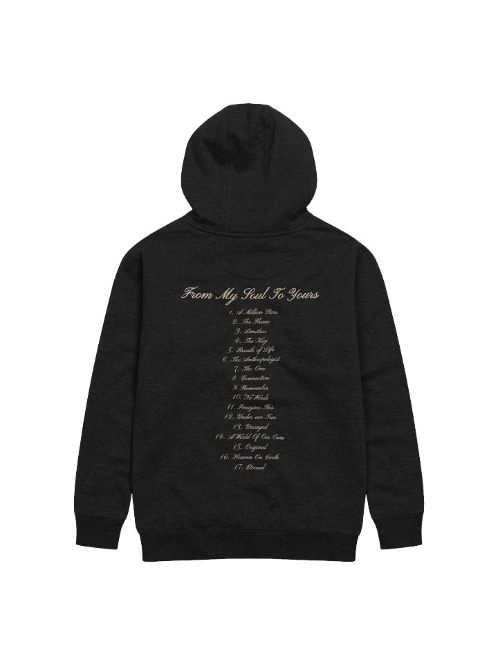 "From my soul to yours" Black Hoodie product image (2)