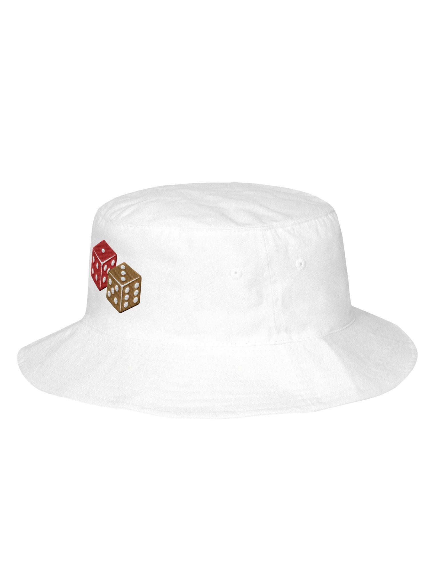 Backgammon Dice Flexfit Bucket Hat White product image (2)