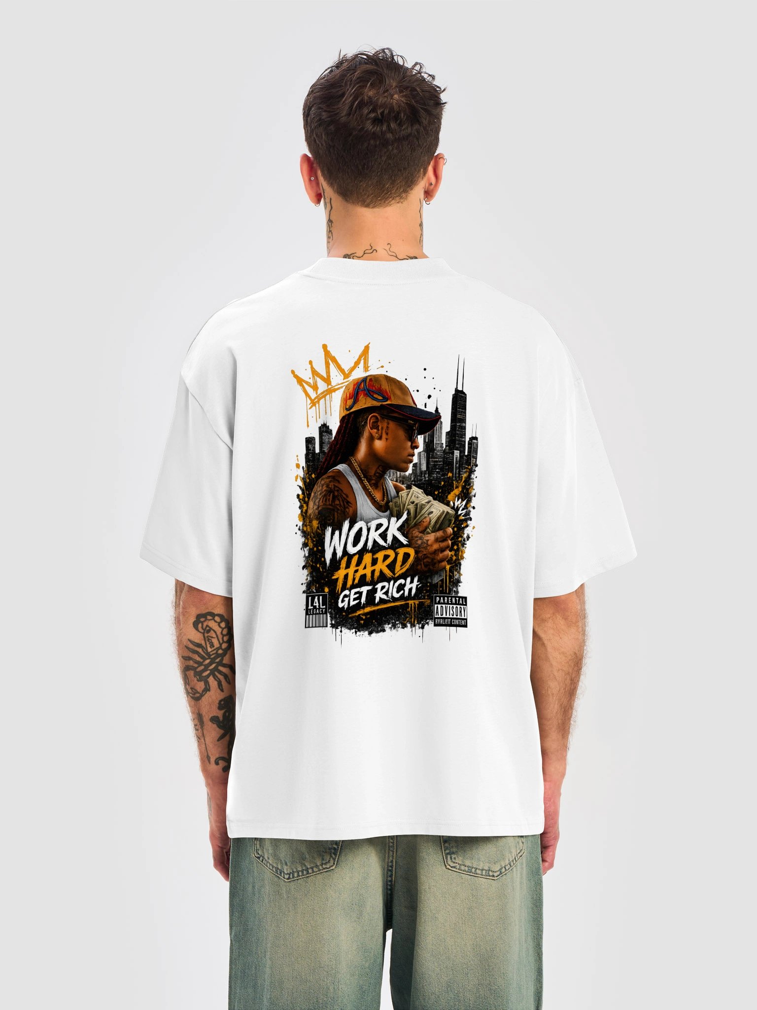 L4L Work Hard Get Rich Tee product image (6)