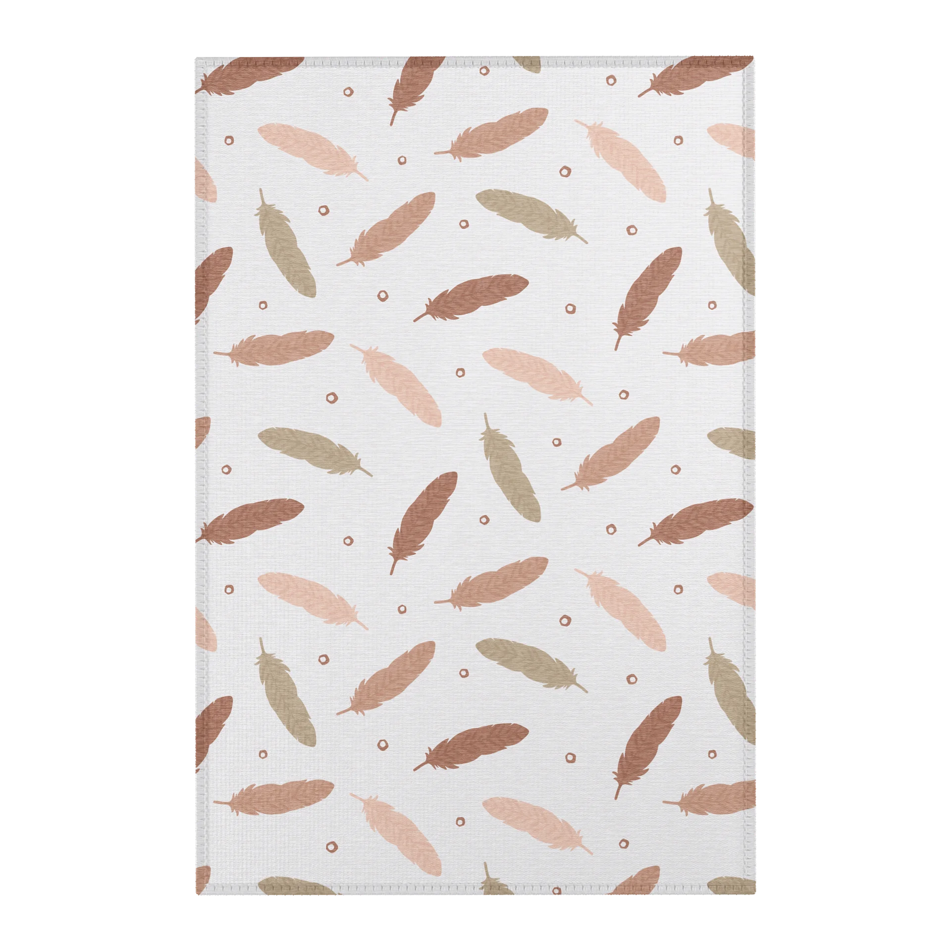 Mocha Mousse Feathers Area Rug product image (1)