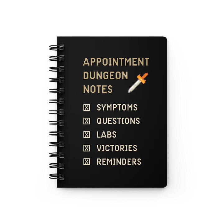 Appointment Dungeon Notes Notebook | Chronic Illness Doctor Visit Journal product image (1)